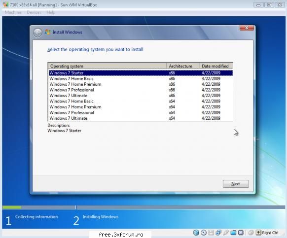 : windows : is windows 7 rc build 7100
this is a single iso file that has both x86 and x64 installs