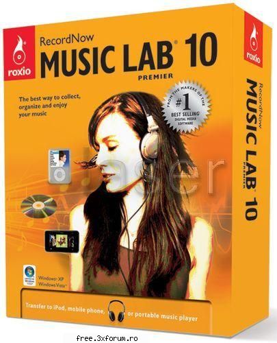 roxio recordnow music lab 10 premier is the easy software tool for people who want to collect,