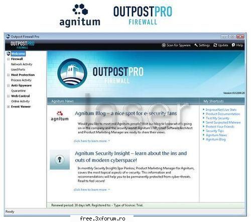Agnitum Outpost Firewall Pro 2009 v - Outpost Firewall Pro provides a superior arsenal - ...:::Software:::...