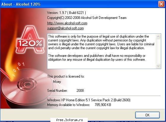 Alcohol 120% - relu - ...:::Software:::...