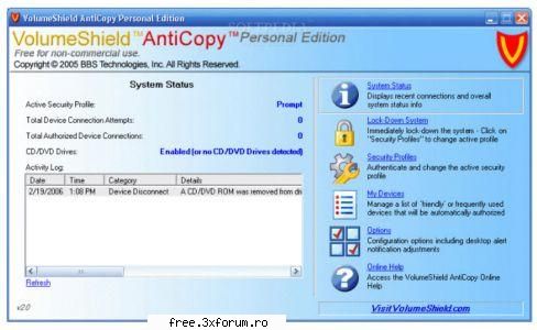 Anticopy Personal Edition 2009 - Without Your Password, Nobody Can Copy Your Files - ...:::Software:::...