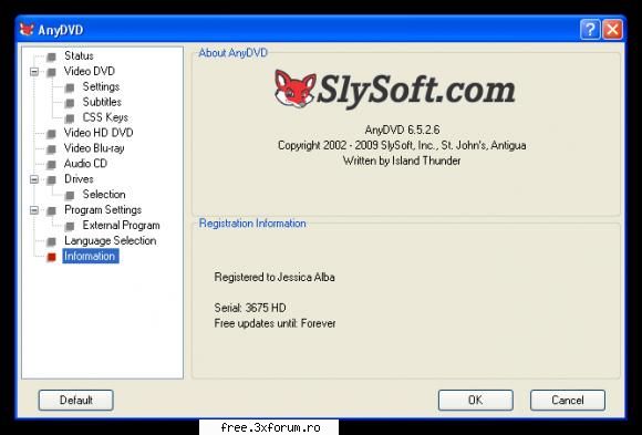 AnyDVD & AnyDVD HD v Final - AnyDVD is a driver, which descrambles DVD-Movies - ...:::Software:::...